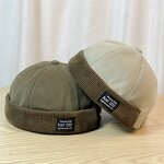 Corduroy Sport Hats Factory - Fashion Pure Color No Brim Cap Couples Hip Hop Baseball Caps