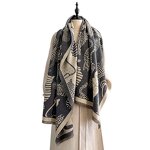 Cashmere-Like Shawl Factory - Wholesale Luxury Fashion Diamond Grid Autumn Winter Korean Style