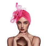 Feather Veil Fascinator Supplier - OEM/ODM New Arrival Handmade Black Evening Banquet Church