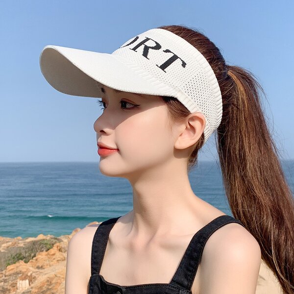 Sports Visor Cap Factory - OEM/ODM New Arrival Solid Color Summer Outdoor Adjustable Tennis Golf