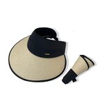 Korean Sun Hat Manufacturer - OEM/ODM Holiday Wind Increase Visor Ice Silk Splicing Straw Empty Top