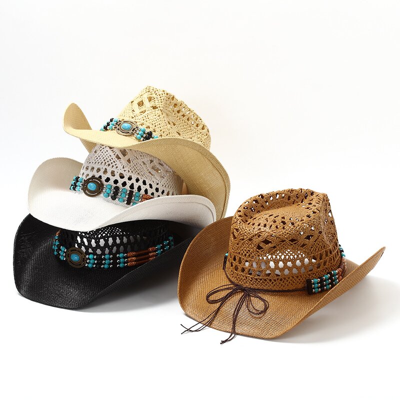 Vintage Embroidered Denim Hat Supplier - Outdoor Sun Protection Cap Wide Brim for Beach Travel