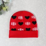 Christmas Knitted Hats Factory - Wholesale New Design Autumn Winter Jacquard Snowflake Love