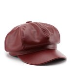 Women Berets Supplier - OEM/ODM Autumn Winter Leather Designer British Retro Fashion