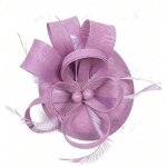 Bride Feather Headpiece Factory - OEM/ODM Elegant with Polka Dot Veil Flower Clip Vintage