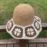 Seaside Beach Straw Hat Supplier - 2025 New Seaside Vacation Leisure Travel Handmade Flower