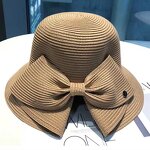 Hand-crocheted Straw Hat Factory - Summer Sun protection Day Fresh Flowers Foldable Shade Fisherman