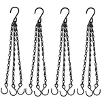 Iron Hanging Chain Manufacturer - 3-Lead with Hooks for Flower Pots Planters