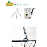 Metal Hanging Planter Manufacturer - Hot Sale New Style Dual Use 10'' Dia Wall