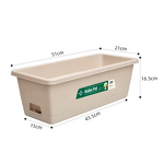 Plastic Planters Manufacturer - Modern Long Rectangle for Windowsill Balcony Railing