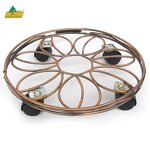 Pot Trolley Manufacturer - High Quality Customizable Brass Coated Planter Mover