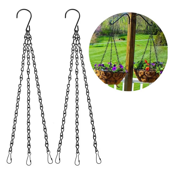 Hanging Basket Chain Supplier - Flower Pot Replacement Chain 3 Point Hanger