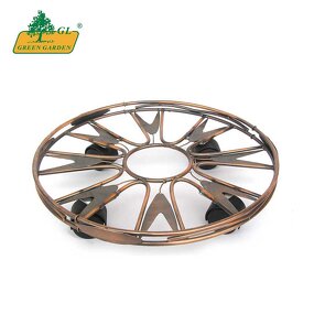 Pot Trolley Manufacturer - High Quality Customizable Brass Coated Planter Mover