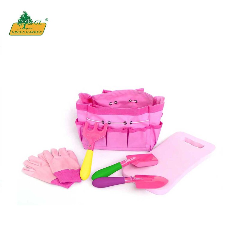 Gardening Tools Kit Factory - OEM/ODM Customized 5pcs with Tote Can Shovel Rake