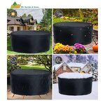 Outdoor Table Cover Factory - OEM Polyester PE Woven Fabric Dust Proof Waterproof