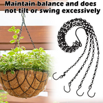 Iron Hanging Chain Manufacturer - 3-Lead with Hooks for Flower Pots Planters