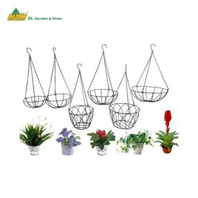 Metal Hanging Planter Manufacturer - Hot Sale New Style Dual Use 10'' Dia Wall