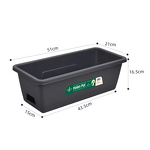 Plastic Planters Manufacturer - Modern Long Rectangle for Windowsill Balcony Railing