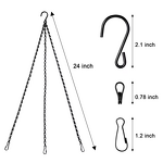 Hanging Basket Chain Supplier - Flower Pot Replacement Chain 3 Point Hanger