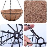 Metal Hanging Basket Supplier - Diameter 10'' Iron Garden Ornaments Hanging
