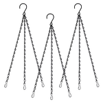 Hanging Basket Chain Supplier - Flower Pot Replacement Chain 3 Point Hanger