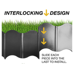 Galvanized Lawn Edge Manufacturer - Chinese Factory Good Design 6-Foot Metal Fence