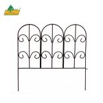 Metal Garden Fence Factory - OEM/ODM Spray-painted Adjustable for Lawn Flower Beds