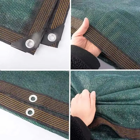 HDPE SunShade Net Supplier - Deep Green 50%-90% Outdoor Plants Cover Privacy