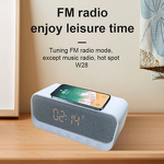 Wireless Speaker Factory - OEM W28 7 in 1 FM Radio BT 5.2 5d Surround LED