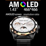 Smartwatch Supplier - OEM HK98 Business AMOLED Sports Luxury 390mAh Big Battery