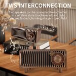 Retro Speaker Manufacturer - OEM T7 20W BT 5.1 TWS Long Battery Life FM Radio