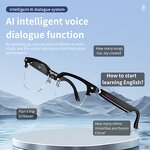 Smart Eye Glasses Factory - OEM AI Translation TWS Touch Bone Conduction