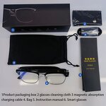 Smart Eye Glasses Factory - OEM AI Translation TWS Touch Bone Conduction