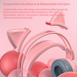 Gaming Headset Manufacturer - OEM SY-G25 Cute Cat Ear Led Over Ear USB 7.1