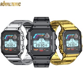 Smartwatch Supplier - OEM AW38 Business Sports 2024 Stainless Steel Men Fashion