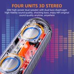 Golf Cart Speaker Supplier - OEM S8 Solar Magnetic Outdoor BT 5.1 TWS RGB LED