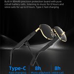 Smart Eye Glasses Supplier - OEM PRO Fashion Gold UV HD BT Calling TWS