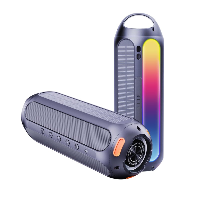 Golf Cart Speaker Supplier - OEM S8 Solar Magnetic Outdoor BT 5.1 TWS RGB LED