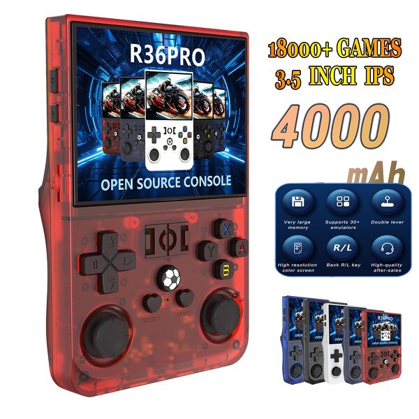 Handheld Game Player Supplier - OEM 2025 R36 Pro 3.5inch IPS 64GB 18000+ Games