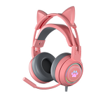 Gaming Headset Manufacturer - OEM SY-G25 Cute Cat Ear Led Over Ear USB 7.1