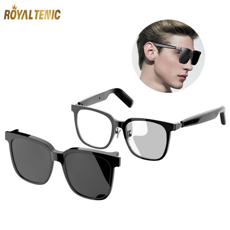 Smart Sunglasses Supplier - OEM PRO 2 in 1 Antil-blue BT TWS Air Conduction