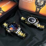 Smartwatch Manufacturer - OEM 1.53 Inch TFT Golden BT Call Montres Intelligentes