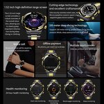 Smartwatch Manufacturer - OEM 1.53 Inch TFT Golden BT Call Montres Intelligentes