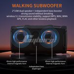 Golf Speaker Manufacturer - OEM X8 Golf Cart Magnetic Flashlight TWS 5200mAh IPX7