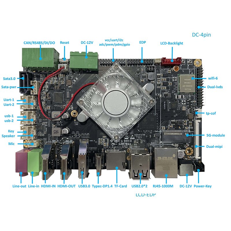 Development Board Supplier - OEM rk3399 Mini Linux Laptop Tablet Mainboard