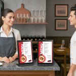 Touch Screen Kiosk Manufacturer - OEM L Shape 10 Inch RK3562 Android 13 WiFi NFC Menu