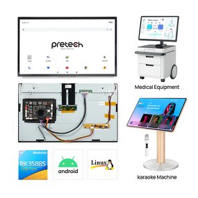 Embedded Computer Supplier - OEM Customized 21.5 Inch Open Frame RK3588s POE RJ45