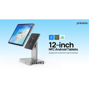 Donation Kiosk Tablet Factory - OEM 12 Inch Front NFC Tap to Pay Android
