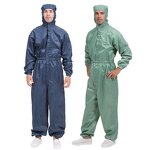 ESD Cleanroom Coverall Supplier - OEM/ODM Integrity with Elastic Hood and Wrists