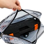 Transparent PVC Tool Bag Manufacturer - OEM/ODM 12-Inch Anti-Static Cleanroom Adjustable Shoulder